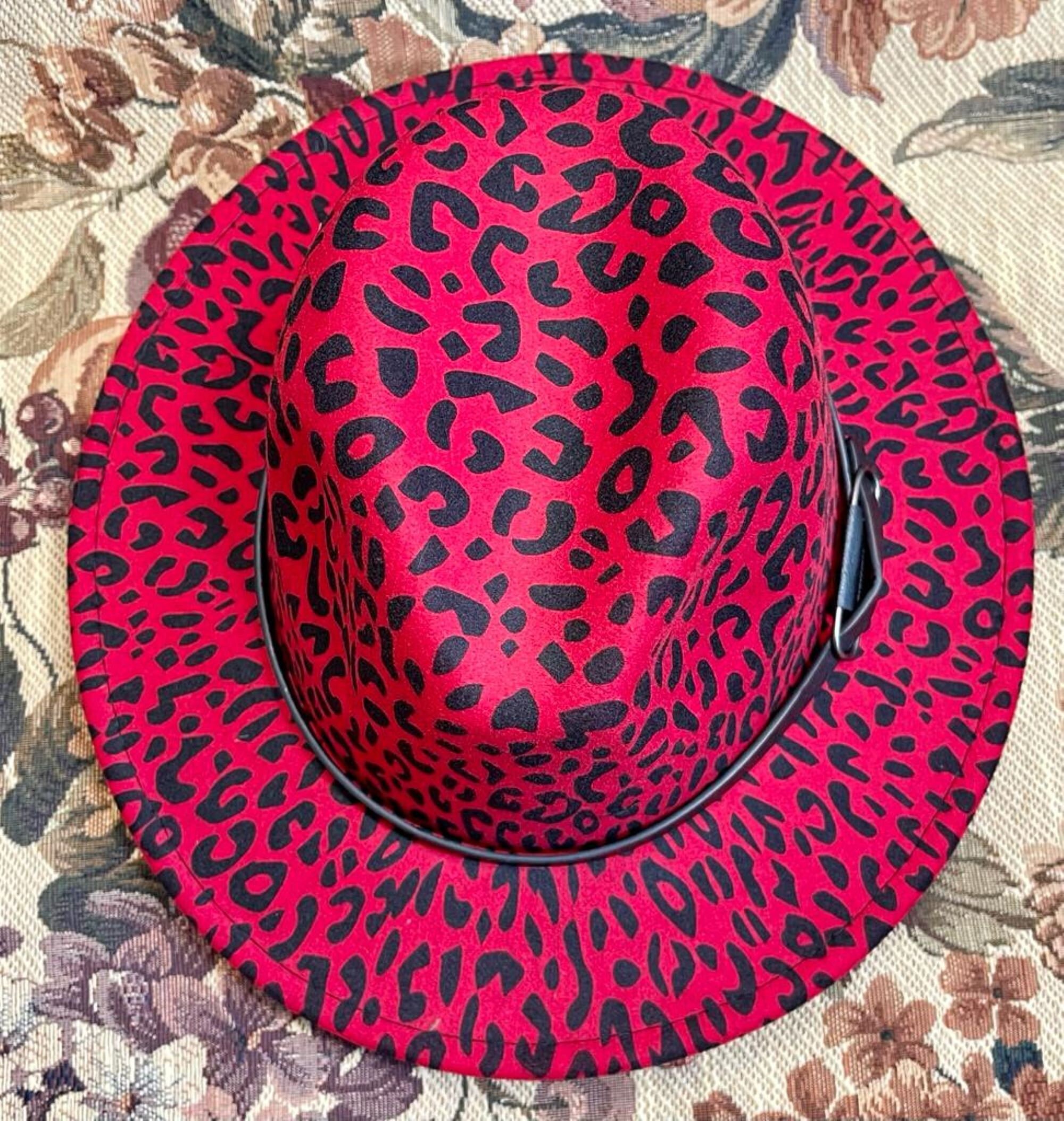 Western Leopard Print Panama Hat - Etsy