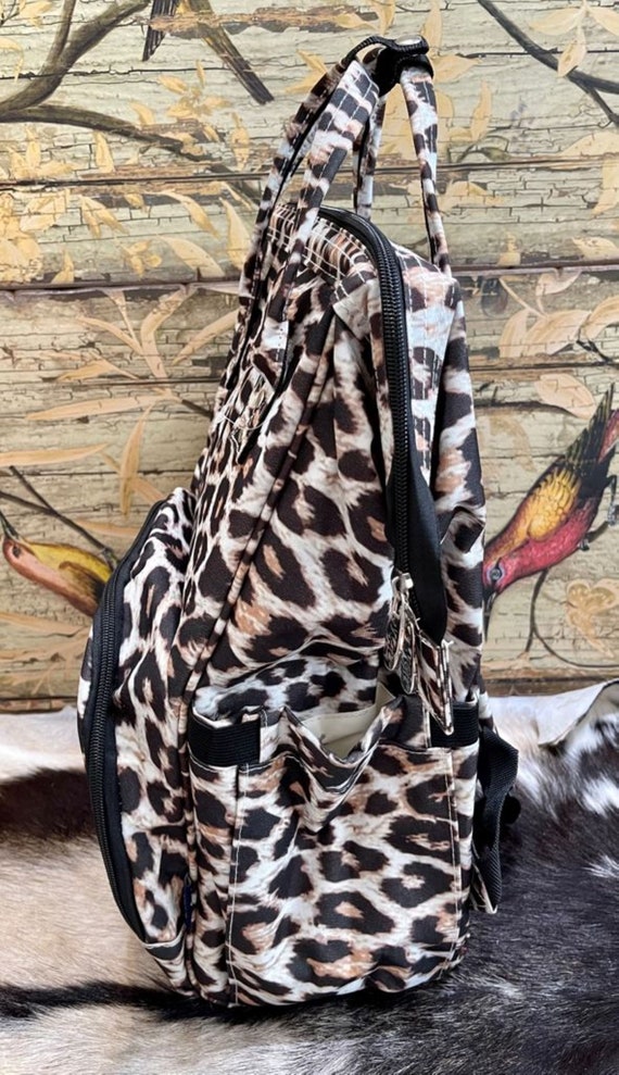 Leopard backpack cheap diaper bag