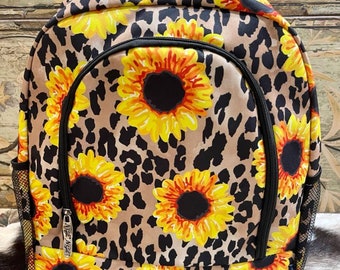 checkerboard sunflower backpack