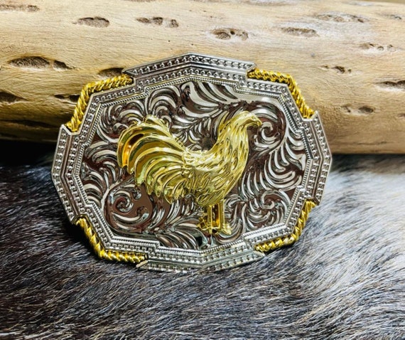 Western Cowboy Rooster Belt Buckle for 