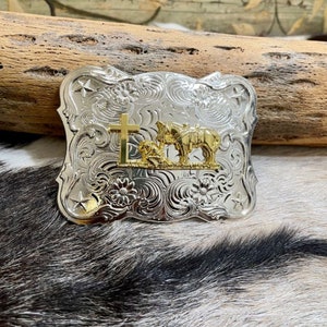 Details about / Mother Virgin Mary Religious Belt Buckle Western Cowgirl Cowboy Buckles