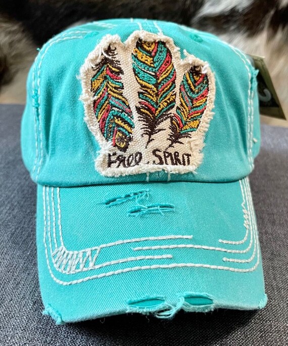 Free Spirit Embroidered Baseball Caps 