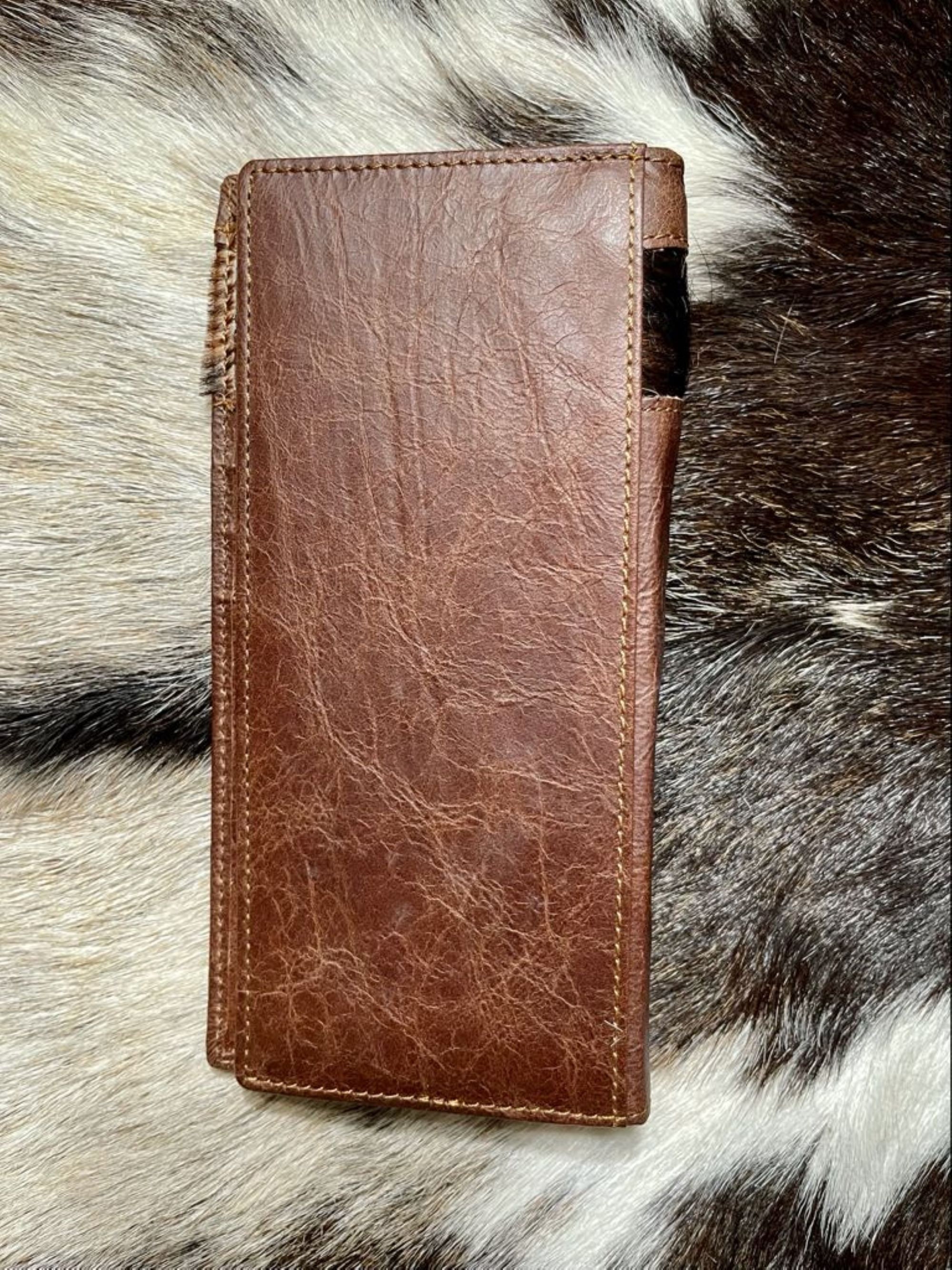 Western Cowboy Wallet Genuine Leather HORSE Bifold Long Etsy