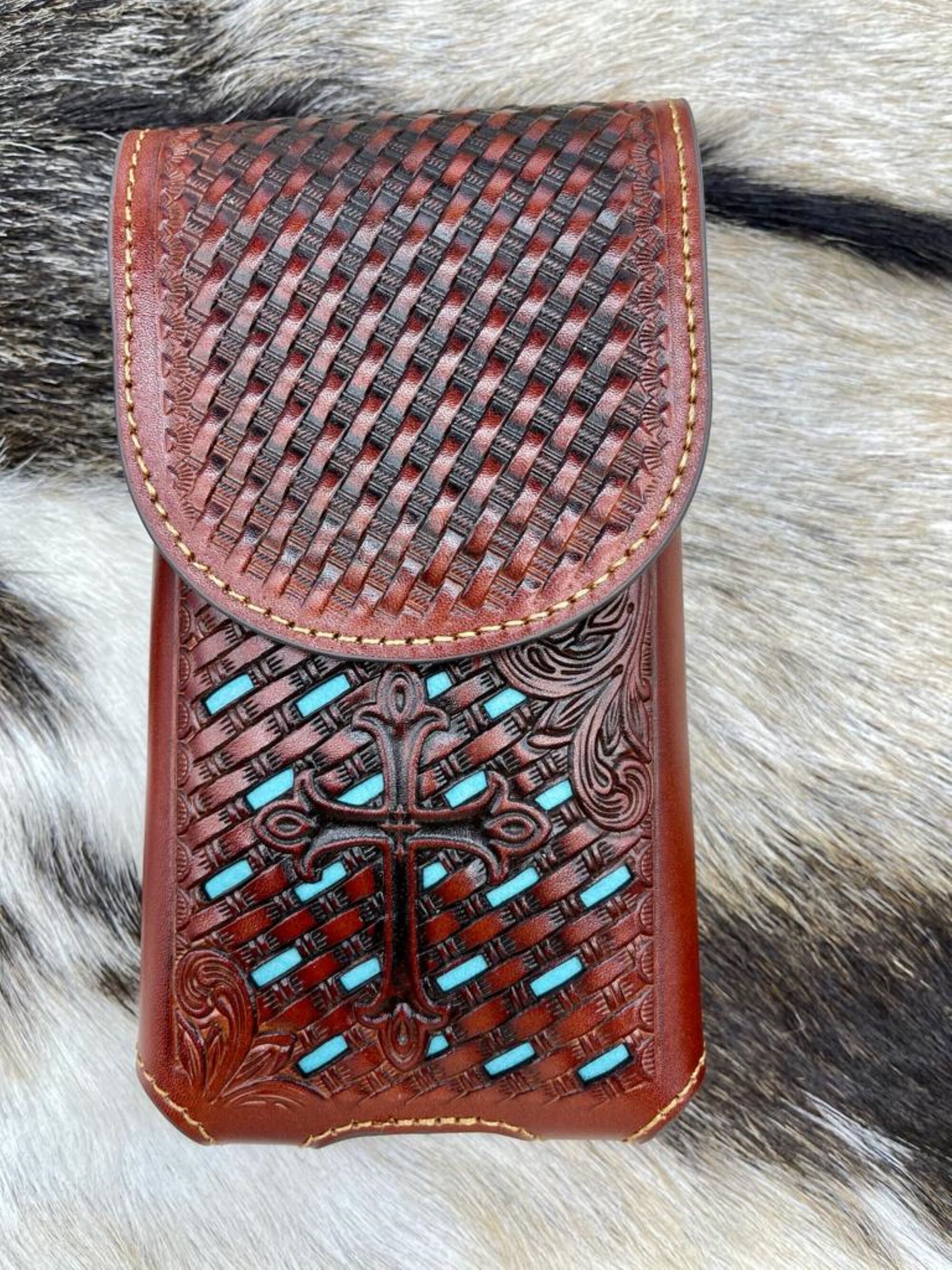 western leather phone holster