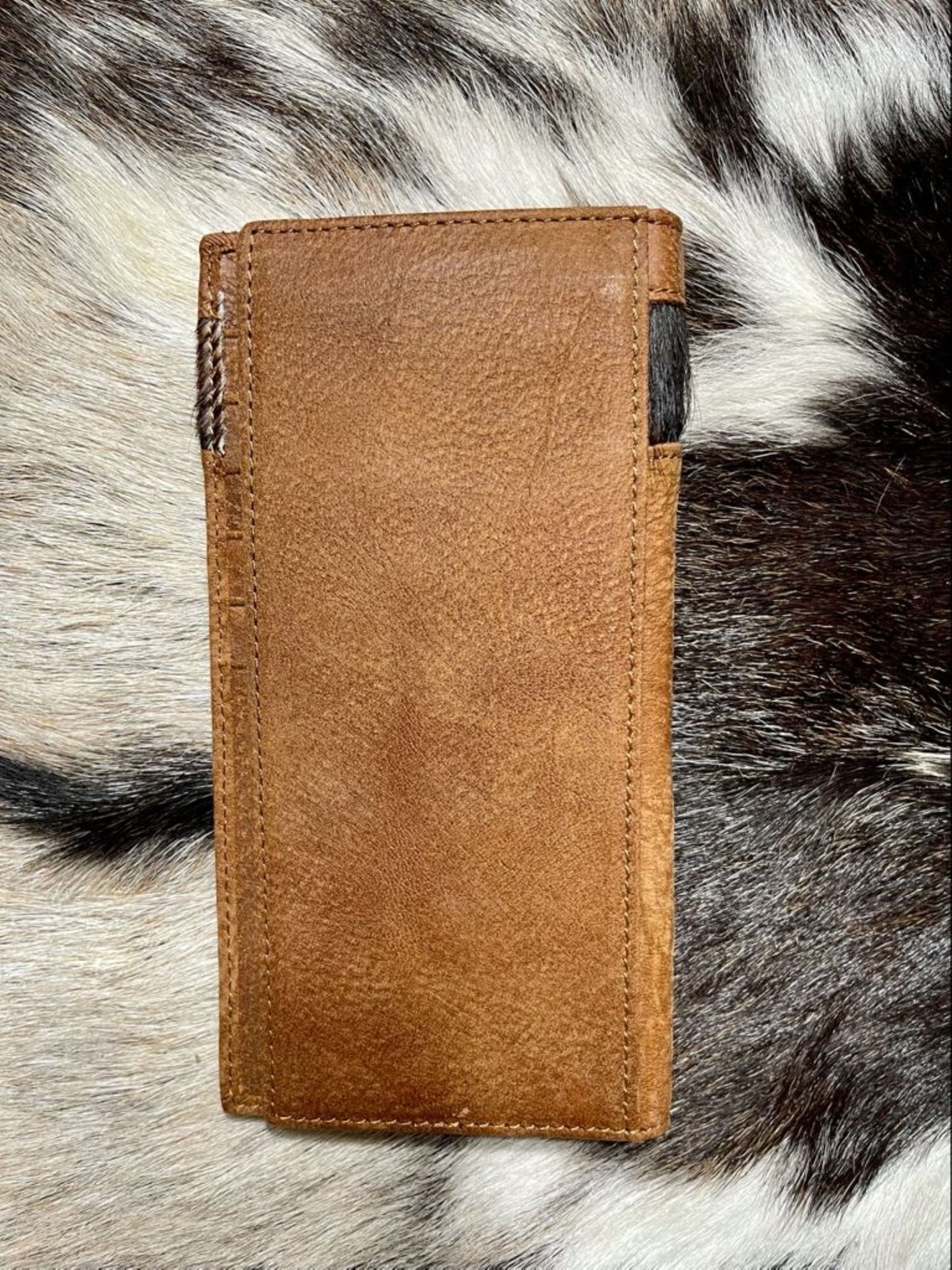 Western Cowboy Wallet Genuine Leather HORSE Bifold Long Etsy