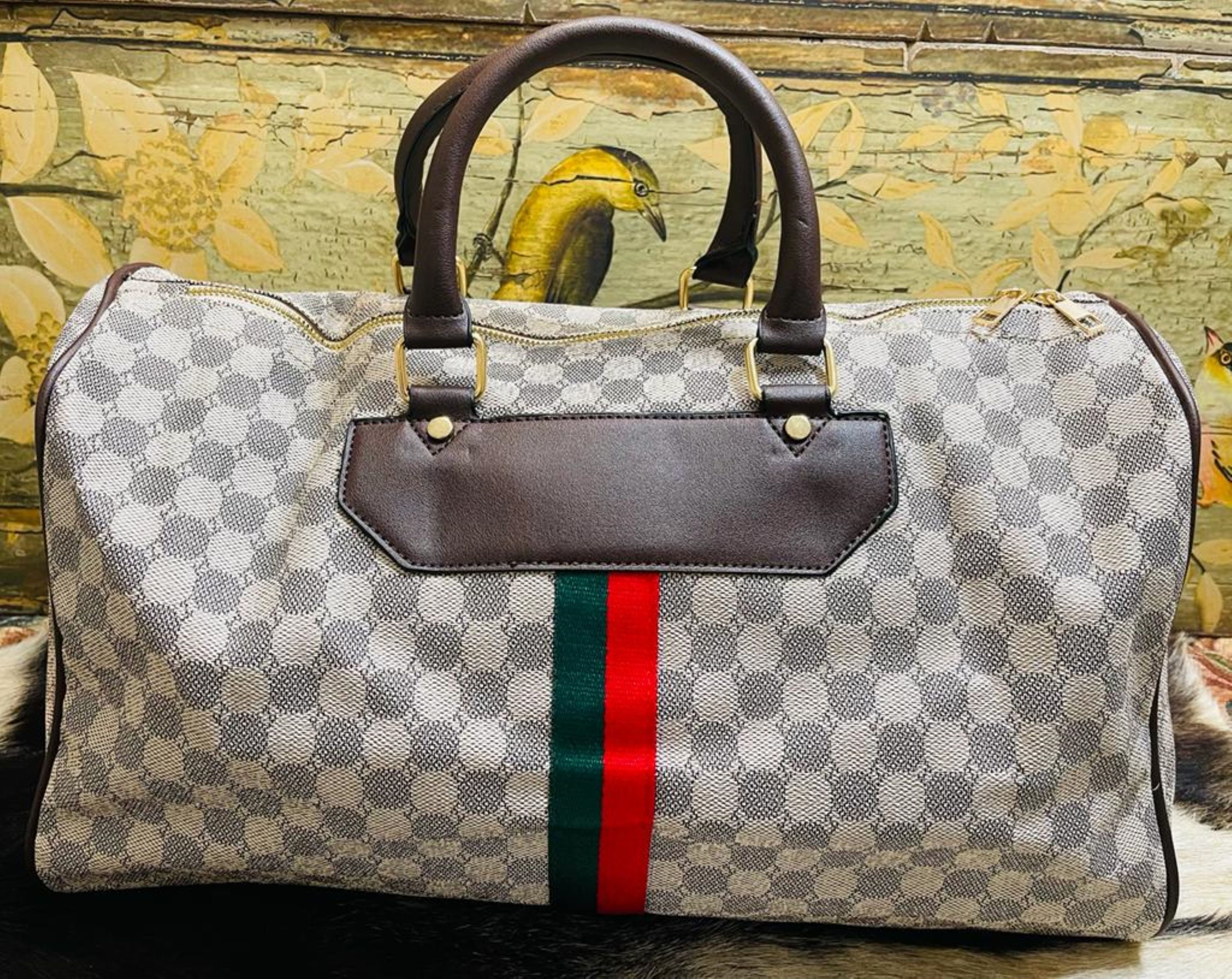 Western Fashion Stripe Large Duffle Bag or Weekender Bag Etsy