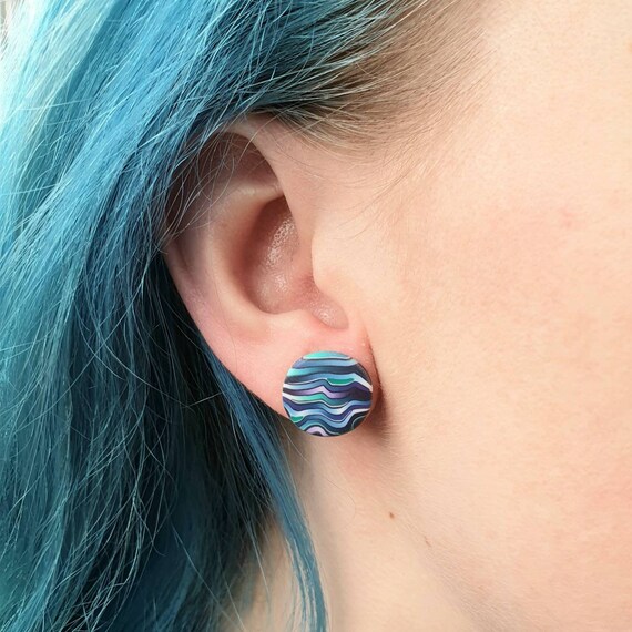 polymer clay studs