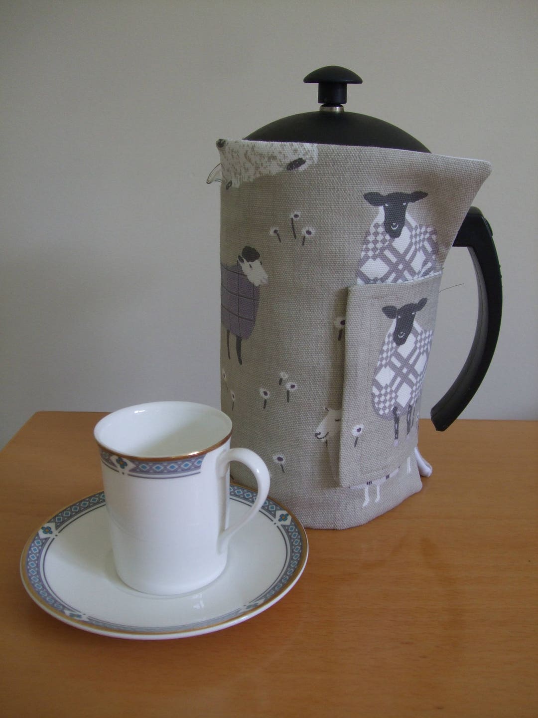 Cafetiere Cover / Coffee Pot Cover in an Unusual Mauve Comedy Etsy UK
