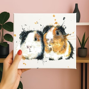 Minicanvas cavia | Muurkunst | Kwekerijkunst