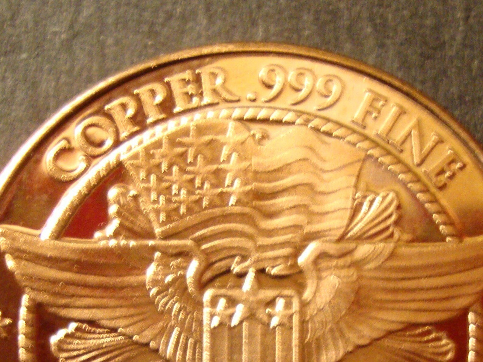 Copper Bullion Coin 0.999 Purelincoln Cent Obverse and Eagle Etsy