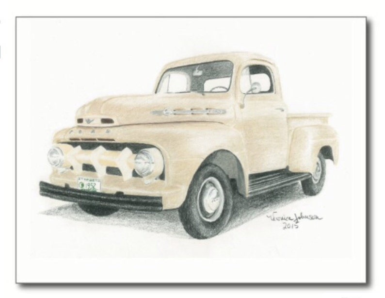 1952 Ford F 150 Note Cards Or Prints