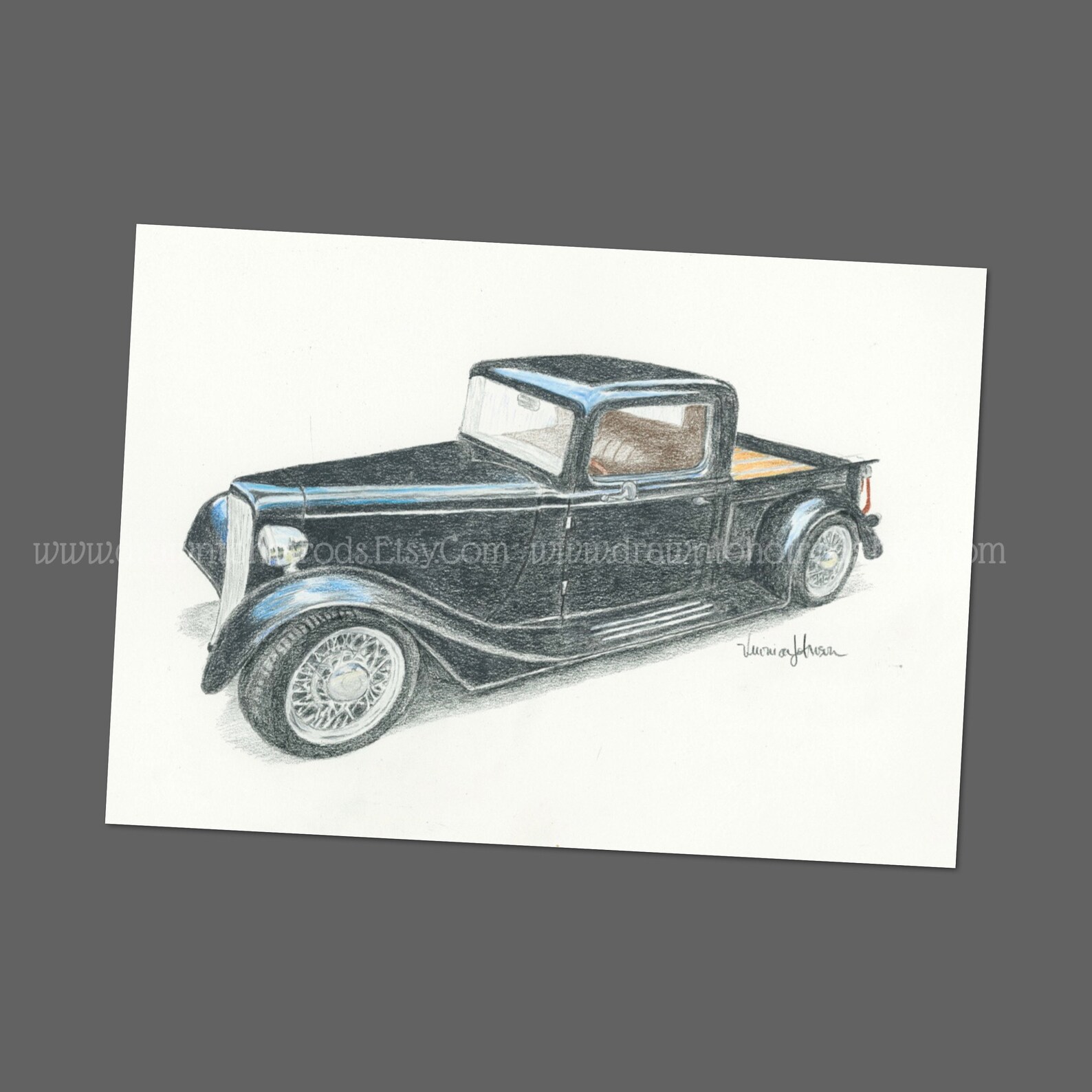 1935 Replica Truck, Note Cards or Prints Etsy