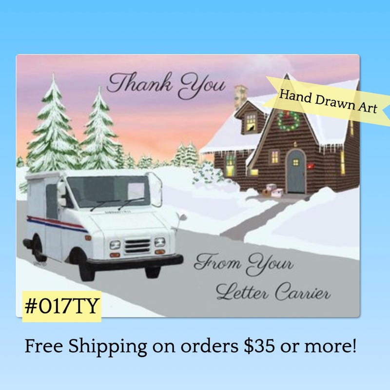 Custom Mail Carrier Cards - Etsy