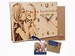 Traditional 5th anniversary gift for Him - Her - Personalized Wood Burning - Desk Photo Clock - Custom wood burning - Pyrography art