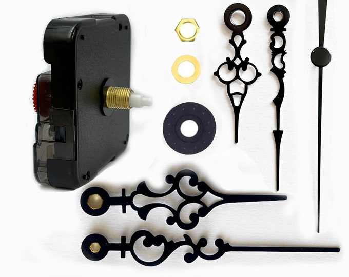 Quartz Ticking Clock Movement With Coloured Hands, Craft, Diy Projects