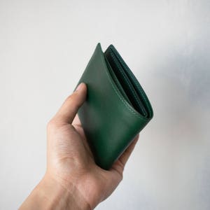 Carteira de couro Buttero Leather Bifold, carteira feita à mão