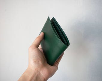 Buttero cuero bifold cartera de cuero, cartera hecha a mano