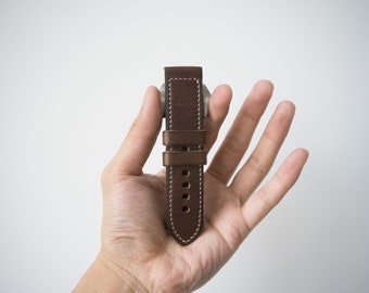 Horween Chromexcel CXL 18mm 20mm 22mm 24mm  Panerai Watch Strap - Brown