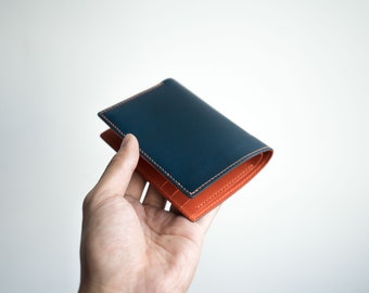 BUTTERO LEATHER WALLET - Cartera de bolsillo de los hombres - Cartera de clip de dinero - Bifold hecho a mano - Monedero mínimo para hombre