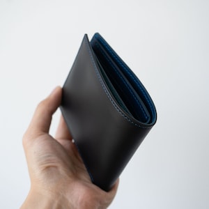 Cartera de cuero Buttero Bifold, cartera hecha a mano