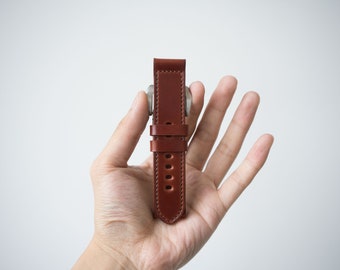 CORDOVAN WATCH STRAP - Shell Cordovan Band - Shinki Watch Strap - Unique Leather Band - Customized Strap