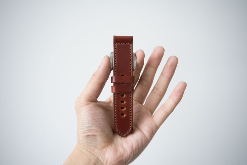 CORDOVAN WATCH STRAP Shell Cordovan Band Shinki Watch Strap Unique Leather Band Customized Strap image 1