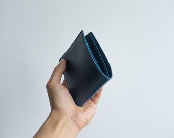 Buttero cuero bifold cartera de cuero, cartera hecha a mano