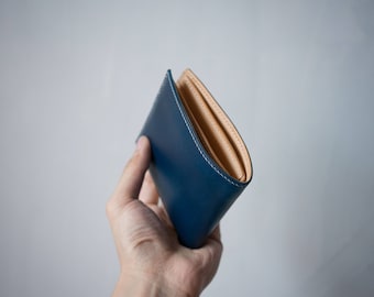 Buttero cuero bifold cartera de cuero, cartera hecha a mano
