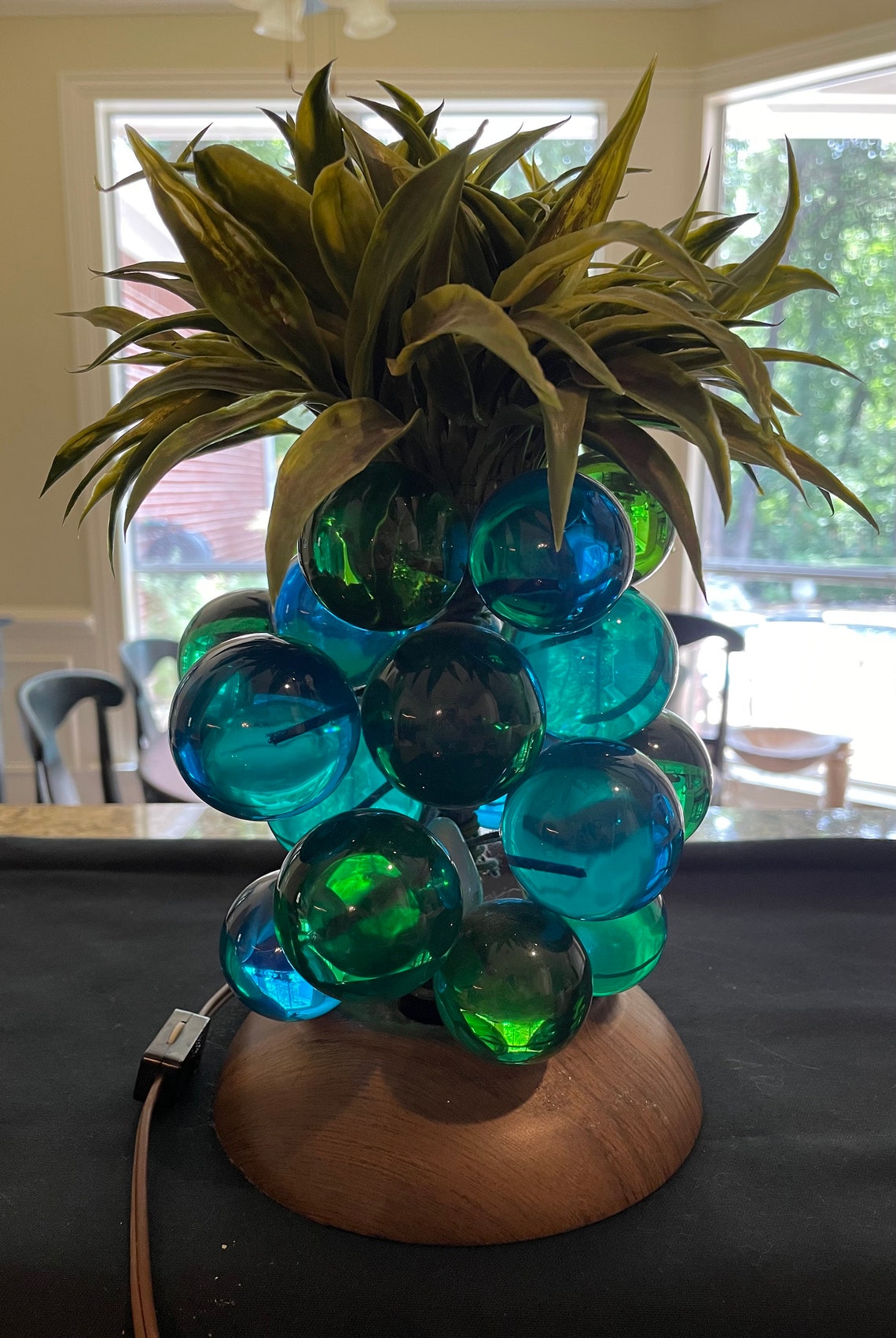 Vintage Lucite Grapes Lamp/ Mid Century Lamp/ Retro Lamp Etsy