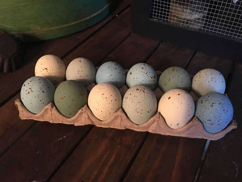 Primitive Eggs, Speckled Eggs, Easter Eggs, Farmhouse Spring Speckled Eggs, Faux Eggs, Farm Fresh Eggs, Spring Decor, image 4