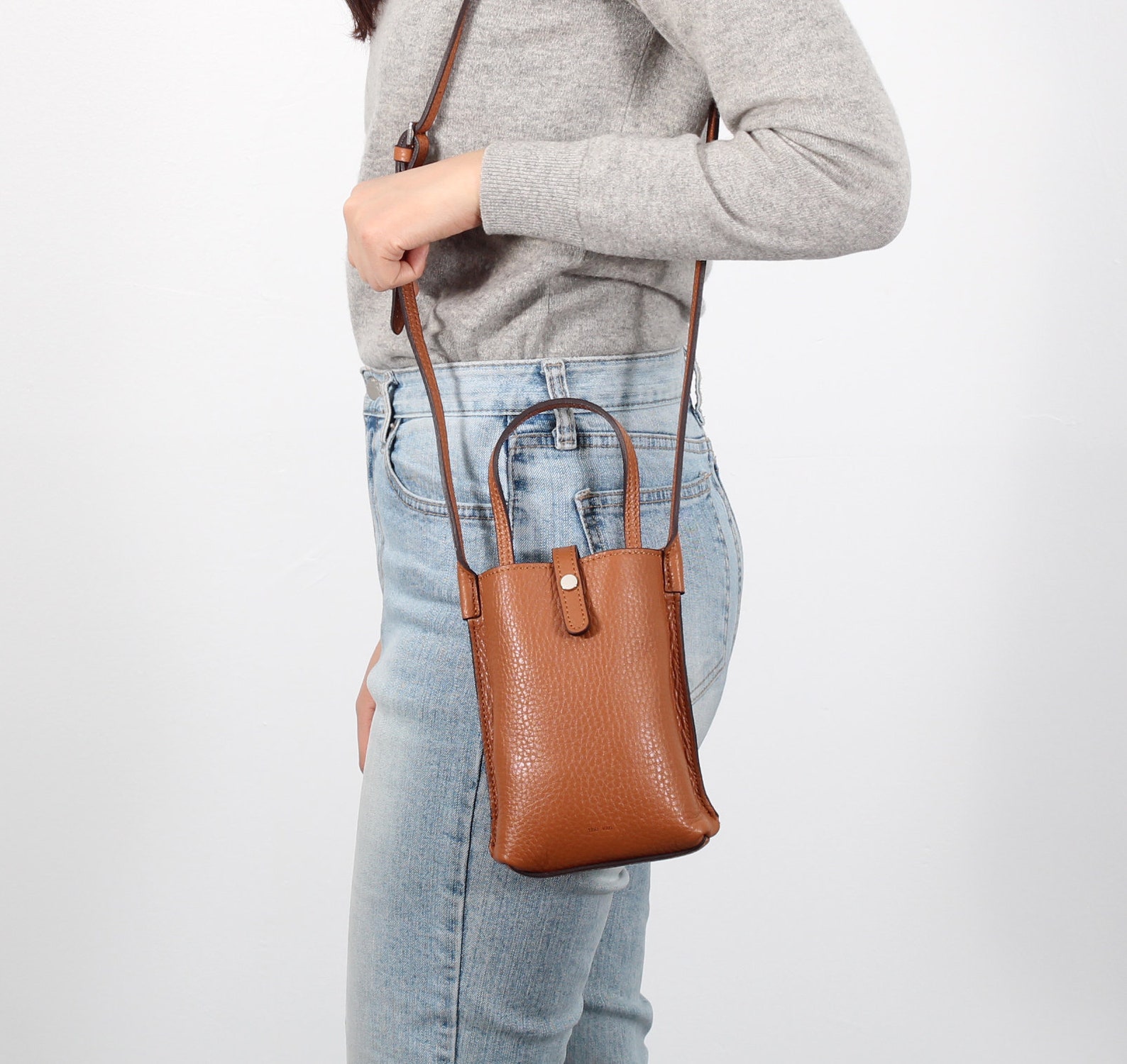 Crossbody Phone Leather Bag Small iPhone Purse Small Etsy