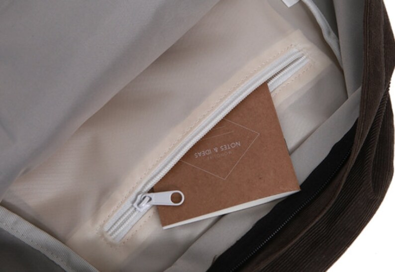 personalised corduroy backpack