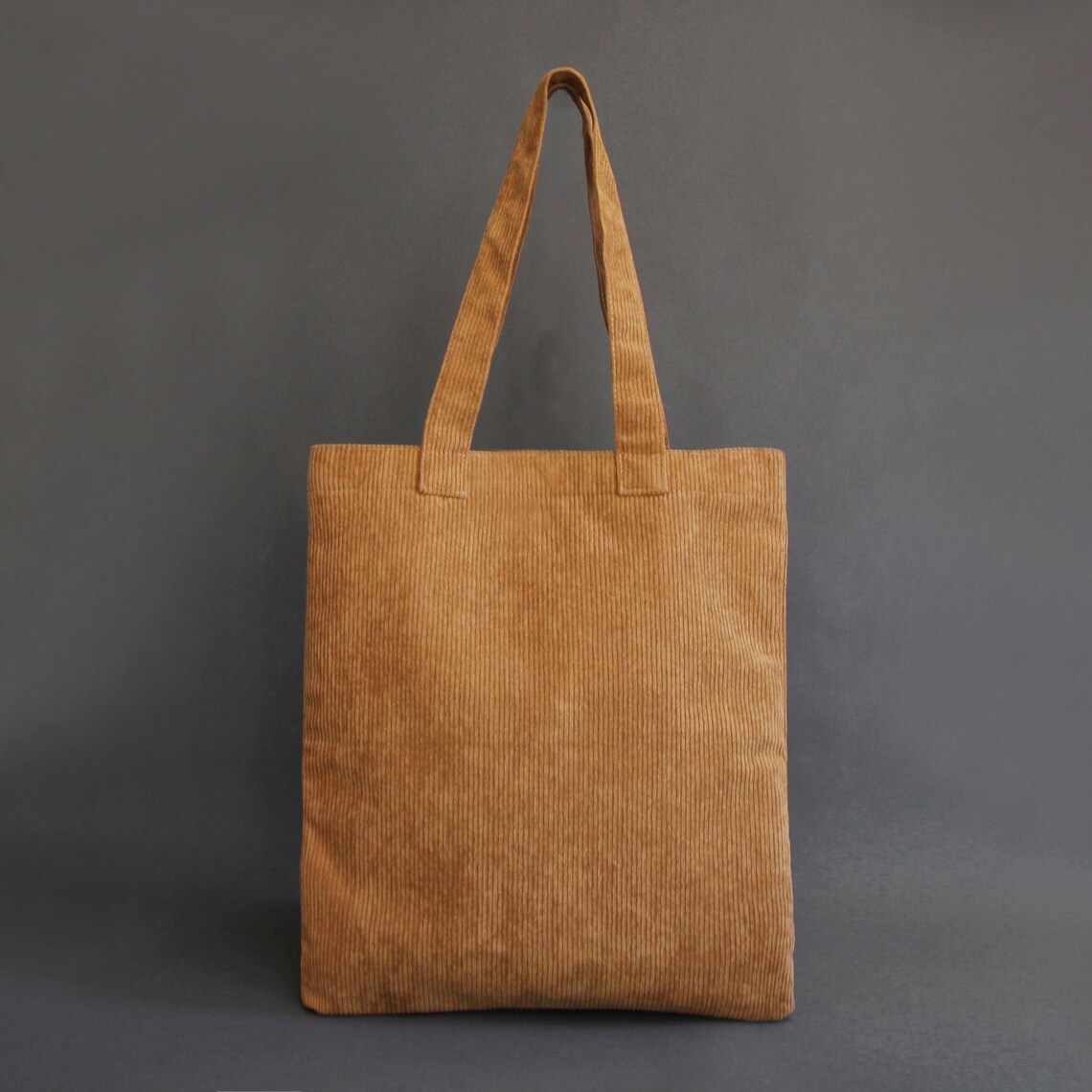 Corduroy Tote Bag Corduroy Shoulder Bag with Pocket Sturdy | Etsy