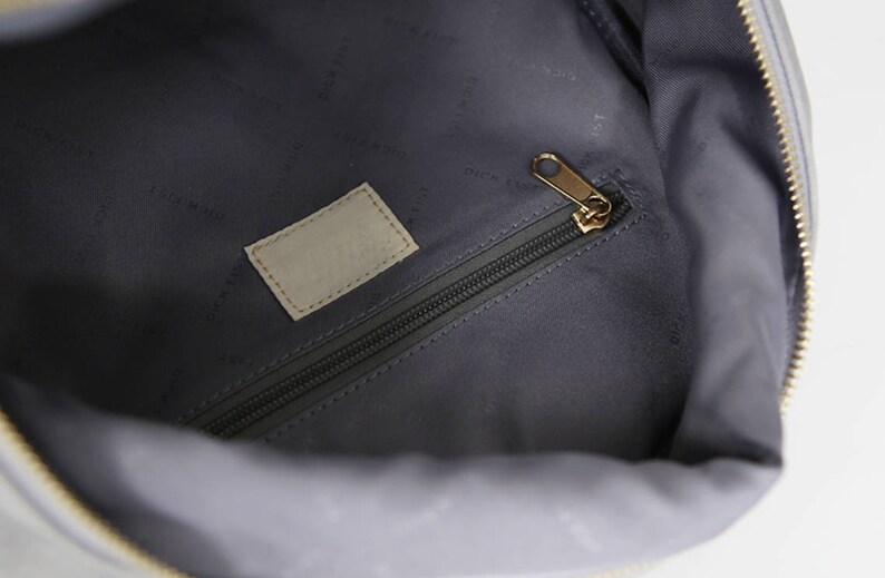 White, Gray, Black Chic Stitch Design Backpack