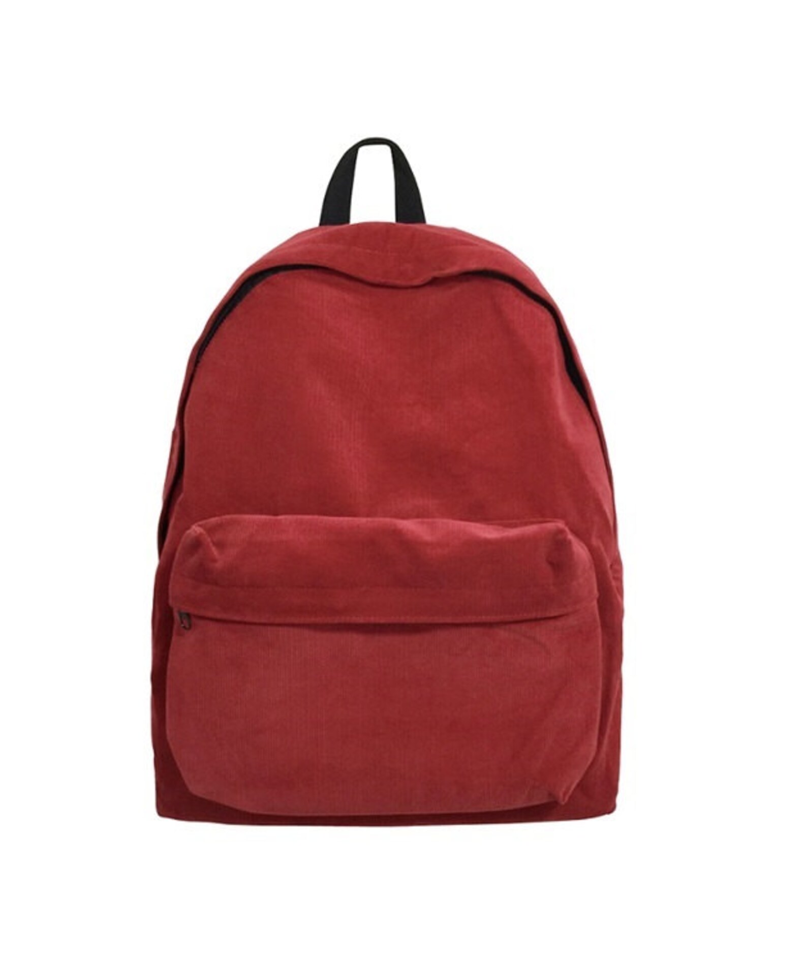 Basic Style Corduroy Backpack Red Etsy