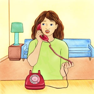 Illustrator for hire, illustration with three characters and detailed background, childrens book custom drawings, story book to self publish
