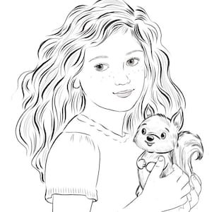 Personalized children&#39;s book, realistic illustration style, illustrator for hire, portrait illustration, pet Portrait