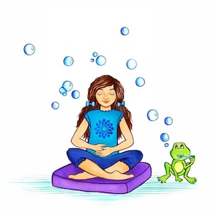 Illustrator for hire, illustration with three characters and detailed background, childrens book custom drawings, story book to self publish