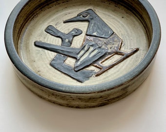 Royal Copenhagen Jørgen Mogensen large stoneware dish circa 1962