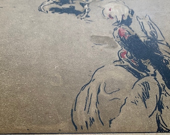 Lord Roberts by Sir William Nicholson lithograph circa 1901
