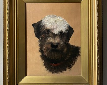 Maud West Watson (nee Earl) 1863-1943 oil on canvas Dandie Dinmont terrier ‘Mother’