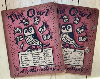The Owl a miscellany issue 1 and 2 1919