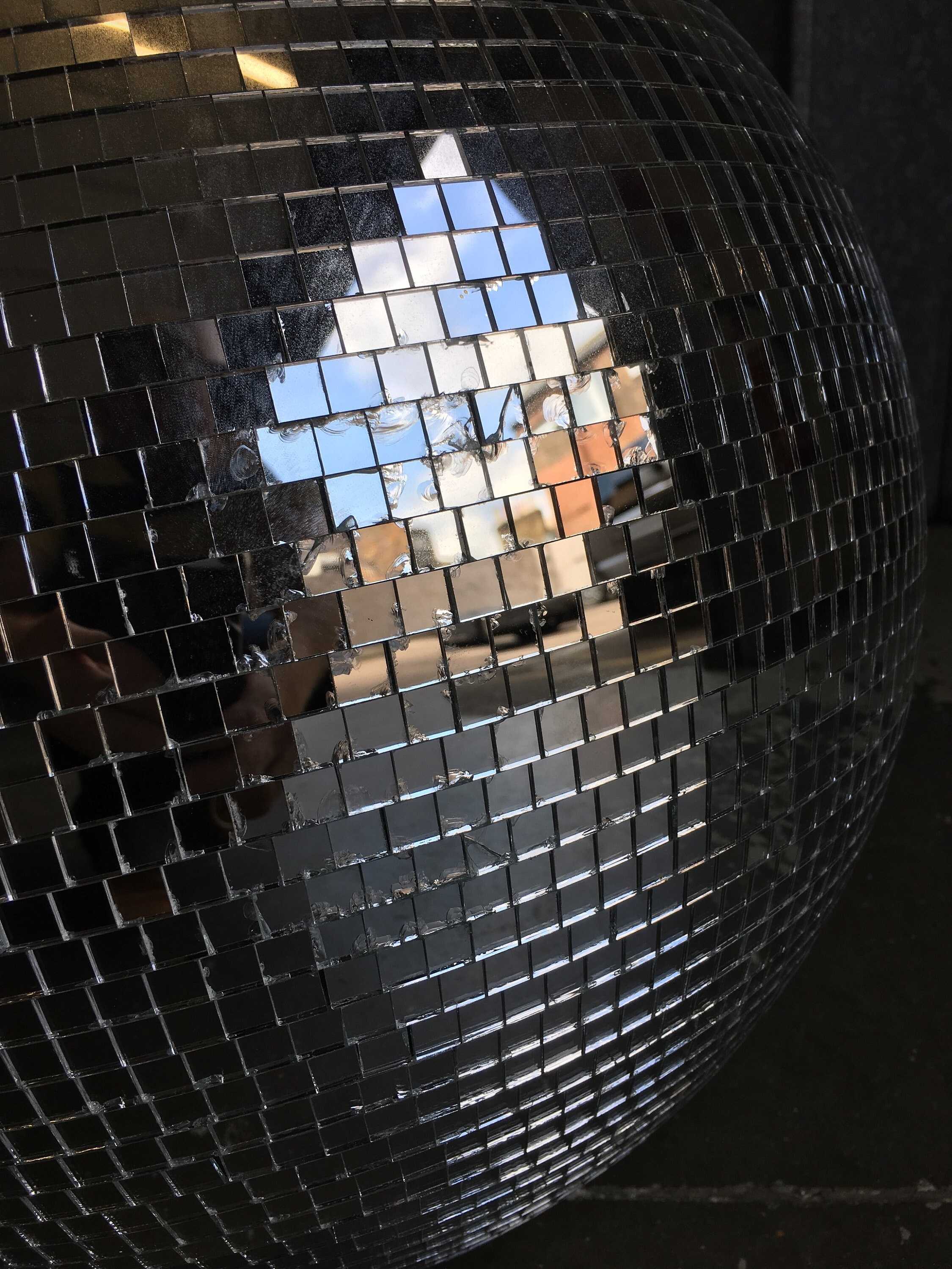 Vintage original disco mirror ball globe circa 1970's