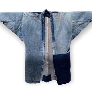 Antique Japanese Boro denim work jacket