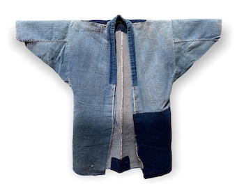 Antique Japanese Boro denim work jacket