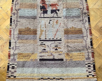 Vintage Finnish wallhanging tapestry by Margareta Ahlstedt-Willandt (1889-1967) called ' The wise men' circa 1930's
