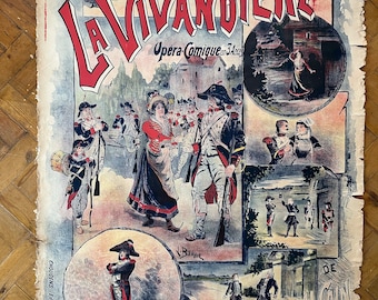 La Vivandiere poster French comique opera