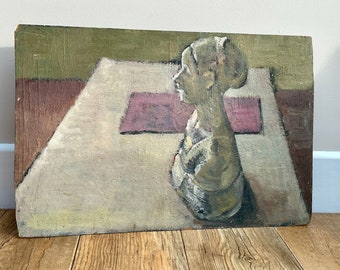Modern British oil on board by Mary Piercy 1938-2012