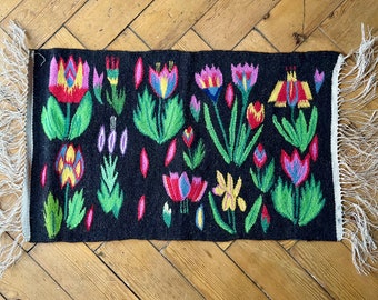 Vintage Swedish Flamskvavnad  from Skåne, in wool tapestry