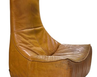Vintage Gerard van den Berg The Rock leather chair